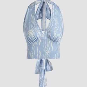 Cider top beautiful blue & white